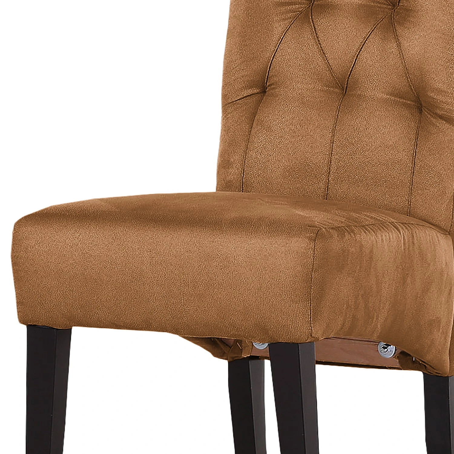 Red Living Chaise capitonnée Selda - Microfibre / Hêtre massif - Cognac 6 Red Living Chaise capitonnée Selda - Microfibre / Hêtre massif - Cognac – Image 4