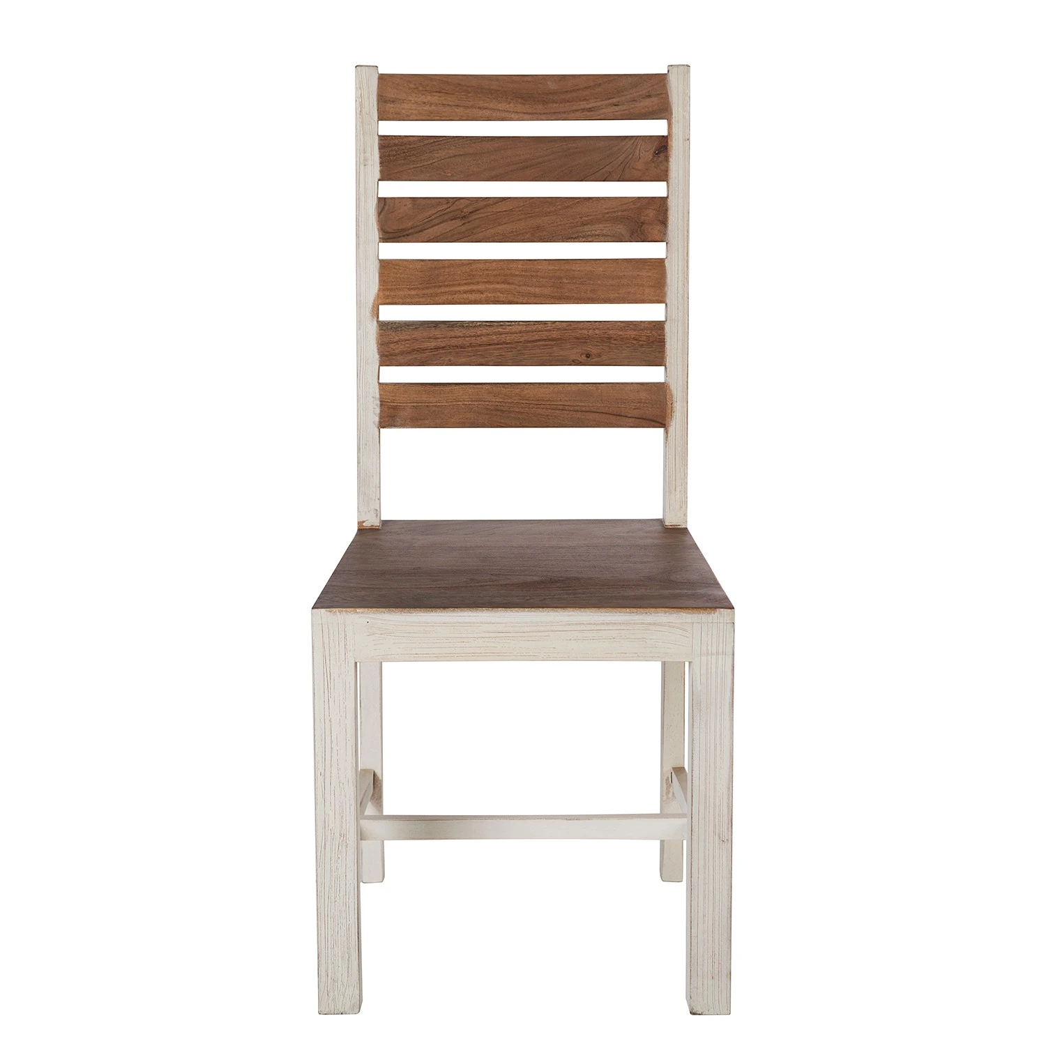 Wolf-Möbel Chaises Maison (lot de 2) - Acacia massif - Acacia couleur pierre / Blanc cassé 4 Wolf-Möbel Chaises Maison (lot de 2) - Acacia massif - Acacia couleur pierre / Blanc cassé – Image 2