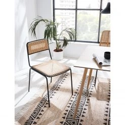 Ars manufacti Chaises Soru - Rotin / Fer - Rotin / Noir -Chaises Soldes 1000257235 220620 021 MOOD DETAILS P000000001000257235 mood