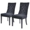 Maison Belfort Chaises capitonnées Waroona 2 (lot de 2) - Noir - Noir -Chaises Soldes 1000260656 211102 133602000011 IMAGE P000000001000260656