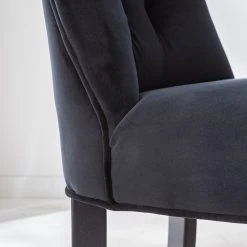 Maison Belfort Chaises capitonnées Waroona 2 (lot de 2) - Noir - Noir -Chaises Soldes 1000260656 220622 035 DETAILS P000000001000260656