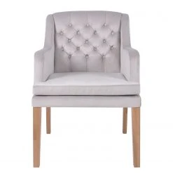Maison Belfort Chaise à accoudoirs Austin II - Gris clair - Chêne clair -Chaises Soldes 1000260669 211102 133603000104 DETAILS P000000001000260669