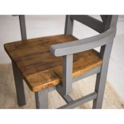 Maison Belfort Chaise à accoudoirs Balignton - Pin massif - Gris 13 Maison Belfort Chaise à accoudoirs Balignton - Pin massif - Gris -Chaises Soldes 1000260736 211116 12550500251 DETAILS P000000001000260736