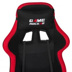 Duo Collection Chaise gamer Game-Rocker G-10 II - Tissu / Nylon - Rouge / Noir -Chaises Soldes 1000261339 210423 14042300034 DETAILS P000000001000261339