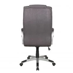 Duo Collection Fauteuil de bureau Mik - Microfibre / Nylon - Gris / Argenté -Chaises Soldes 1000261364 210423 14054600088 DETAILS P000000001000261364