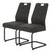 Red Living Chaise cantilever Vihti - Anthracite - Lot de 2 -Chaises Soldes 1000263412 210430 11435800032 IMAGE P000000001000263412