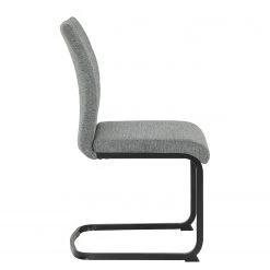 Red Living Chaises cantilever Soitme (lot de 2) - Tissu - Gris chiné -Chaises Soldes 1000263420 210430 11463000095 DETAILS P000000001000263420