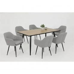 Red Living Chaises à accoudoirs Turtola (lot de 2) - Gris clair -Chaises Soldes 1000263428 210430 11485100153 MOOD DETAILS P000000001000263428 mood