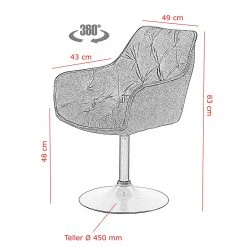 Red Living Chaises à accoudoirs Ibarra (lot de 2) - Anthracite 13 Red Living Chaises à accoudoirs Ibarra (lot de 2) - Anthracite -Chaises Soldes 1000263429 210430 11492700166 SKETCH DETAILS P000000001000263429 sketch