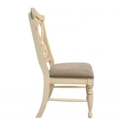 Ridgevalley Chaises Nouro (lot de 2) - Tissu / Peuplier massif - Beige chiné / Blanc crème -Chaises Soldes 1000265874 210519 10473300003 DETAILS P000000001000265874