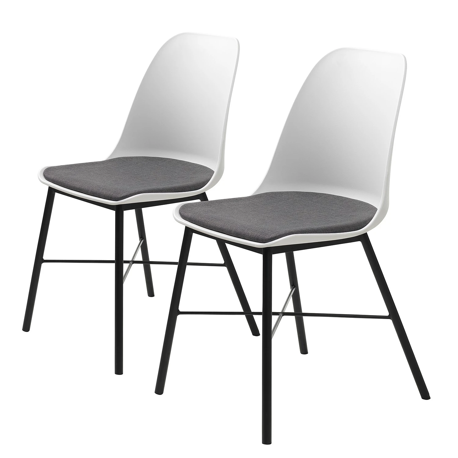 Red Living Chaises Feda (Lot de 2) - Blanc 3 Red Living Chaises Feda (Lot de 2) - Blanc
