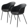 Red Living Chaises à accoudoirs Eva (lot de 2) - Noir 1 Red Living Chaises à accoudoirs Eva (lot de 2) - Noir -Chaises Soldes 1000266952 210525 14342600123 IMAGE P000000001000266952