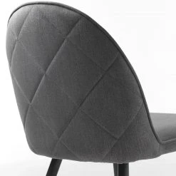 Red Living Chaises Delvin (lot de 2) - Tissu / Métal - Gris / Noir 17 Red Living Chaises Delvin (lot de 2) - Tissu / Métal - Gris / Noir -Chaises Soldes 1000266966 210525 14343000200 DETAILS P000000001000266966