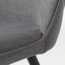 Red Living Chaises Delvin (lot de 2) - Tissu / Métal - Gris / Noir 18 Red Living Chaises Delvin (lot de 2) - Tissu / Métal - Gris / Noir -Chaises Soldes 1000266966 210525 14343000201 DETAILS P000000001000266966