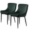 Red Living Chaises Elbi II (lot de 2) - Velours / Métal - Vert foncé / Noir 2 Red Living Chaises Elbi II (lot de 2) - Velours / Métal - Vert foncé / Noir -Chaises Soldes 1000266967 210525 14343000204 IMAGE P000000001000266967
