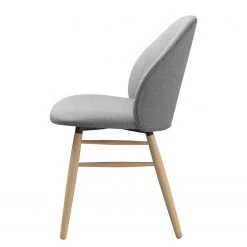 Norrwood Chaise Epalia - Tissu / Chêne massif - Gris clair / Chêne -Chaises Soldes 1000266976 210525 14343300254 DETAILS P000000001000266976