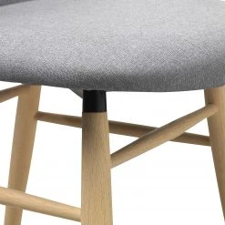 Norrwood Chaise Epalia - Tissu / Chêne massif - Gris clair / Chêne -Chaises Soldes 1000266976 210525 14343300258 DETAILS P000000001000266976