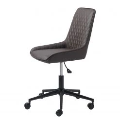 Red Living Chaise de bureau pivotante Dela II - Imitation cuir / Métal - Marron foncé / Noir 12 Red Living Chaise de bureau pivotante Dela II - Imitation cuir / Métal - Marron foncé / Noir -Chaises Soldes 1000267003 210615 08401000006 DETAILS P000000001000267003