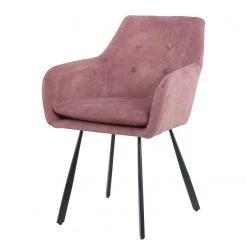 Ars manufacti Chaise Ă accoudoirs Yuna - Rose vieilli