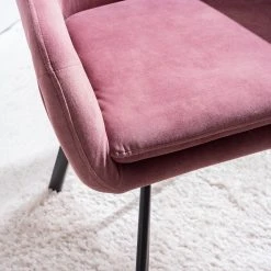 Ars manufacti Chaise à accoudoirs Yuna - Rose vieilli -Chaises Soldes 1000269994 220615 045 DETAILS P000000001000269994