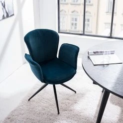 Ars manufacti Chaise à accoudoirs Yves - Bleu lagon 21 Ars manufacti Chaise à accoudoirs Yves - Bleu lagon -Chaises Soldes 1000269998 220615 021 MOOD DETAILS P000000001000269998 mood