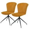 Ars manufacti Chaises capitonnées Yves (lot de 2) - Ocre -Chaises Soldes 1000270000 220517 010 IMAGE P000000001000270000