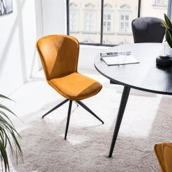 Ars manufacti Chaises capitonnées Yves (lot de 2) - Ocre -Chaises Soldes 1000270000 220615 021 MOOD DETAILS P000000001000270000 mood