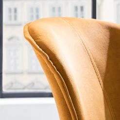 Ars manufacti Chaises capitonnées Yves (lot de 2) - Ocre -Chaises Soldes 1000270000 220615 040 DETAILS P000000001000270000