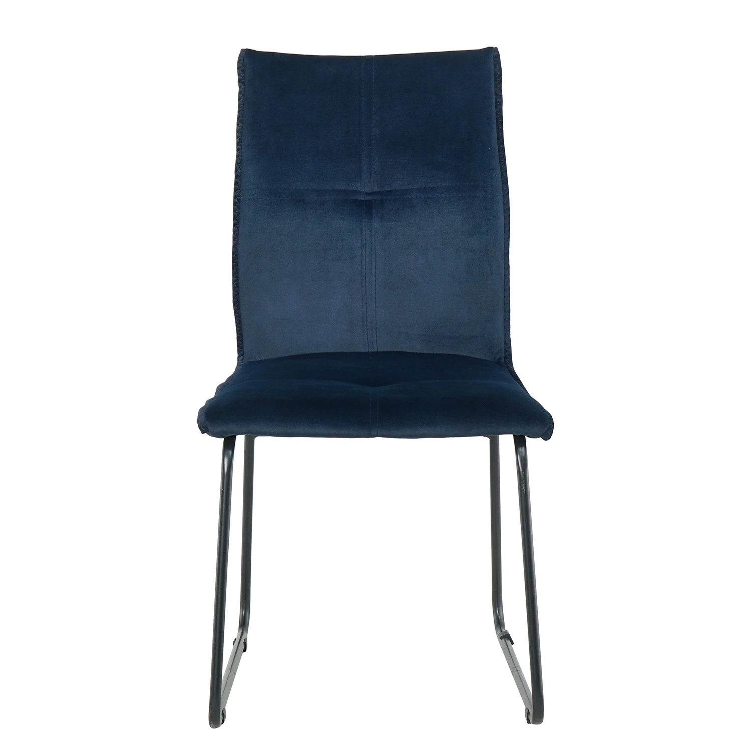 Ars manufacti Chaises capitonnées Veera (lot de 2) - Bleu nuit 7 Ars manufacti Chaises capitonnées Veera (lot de 2) - Bleu nuit – Image 5