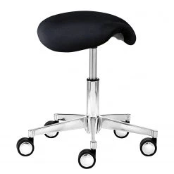 Mayer Sitzmöbel Tabouret pivotant myXPERT II - Tissage à plat - Noir