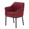 Mayer Sitzmöbel Chaise à accoudoirs myJARI II - Cuir véritable - Rouge -Chaises Soldes 1000270575 210611 15203900240 IMAGE P000000001000270575
