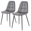 Red Living Chaises capitonnées Aline (lot de 2) - Gris -Chaises Soldes 1000271807 210602 16122200049 IMAGE P000000001000271807