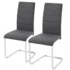 Loftscape Chaises cantilever Aleksa (lot de 2) - Anthracite -Chaises Soldes 1000271822 210602 16122600107 IMAGE P000000001000271822