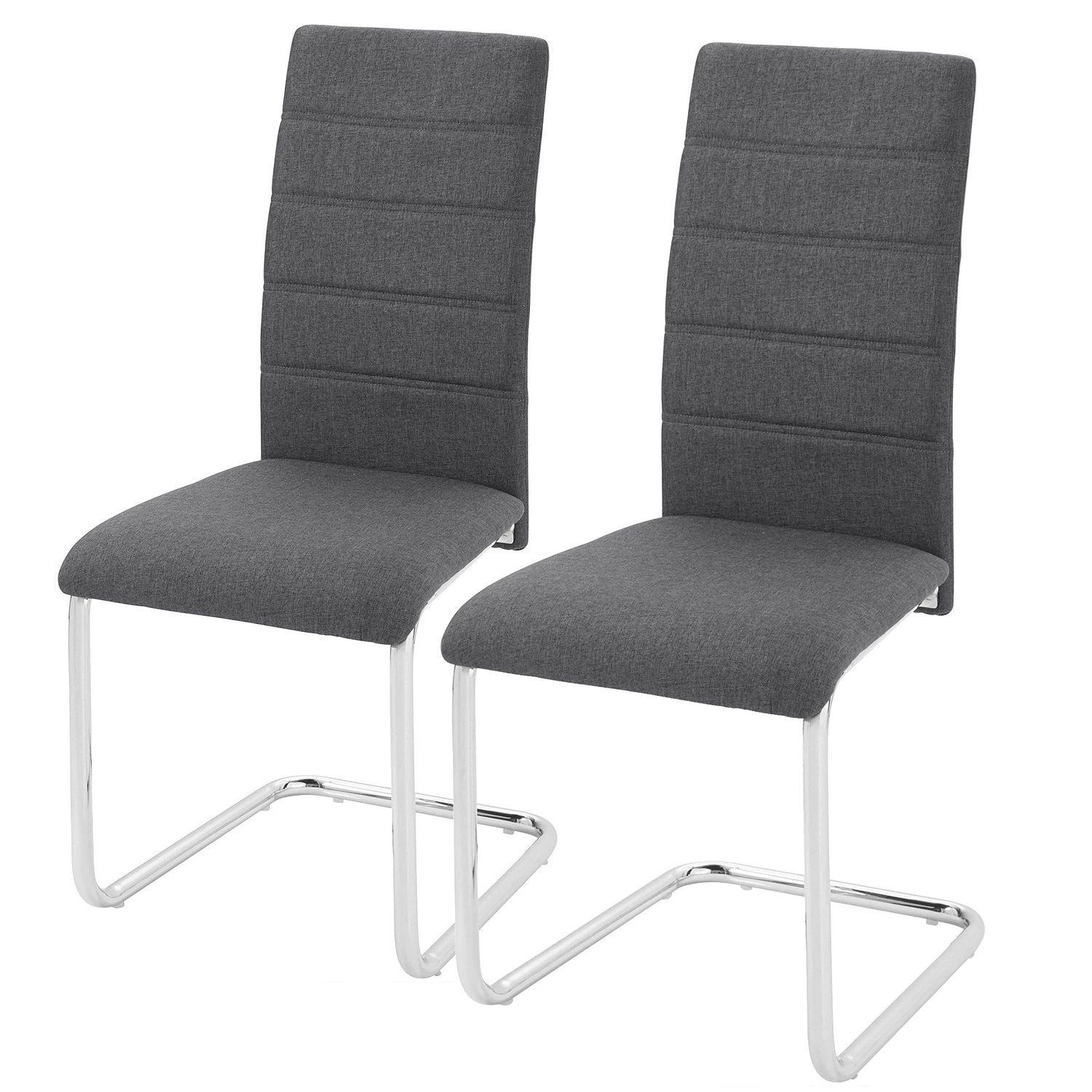Loftscape Chaises cantilever Aleksa (lot de 2) - Anthracite 3 Loftscape Chaises cantilever Aleksa (lot de 2) - Anthracite
