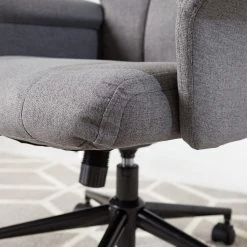 Furnitive Chaise de bureau Barking - (avec fonction massage) - Tissage à plat / Métal - Gris / Noir 34 Furnitive Chaise de bureau Barking - (avec fonction massage) - Tissage à plat / Métal - Gris / Noir -Chaises Soldes 1000272622 220628 031 DETAILS P000000001000272622