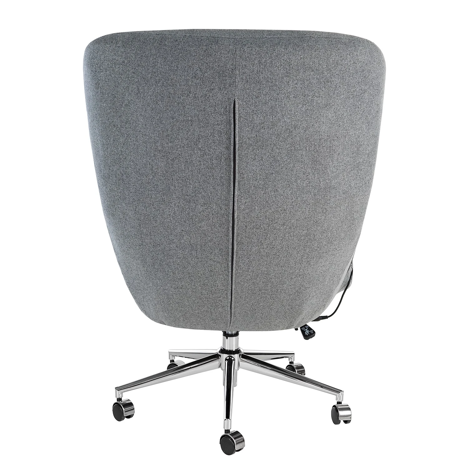 Furnitive Chaise de bureau massant Barnard - (avec fonction massage) Tissu / Métal - Gris clair / Chrome 12 Furnitive Chaise de bureau massant Barnard - (avec fonction massage) Tissu / Métal - Gris clair / Chrome – Image 10