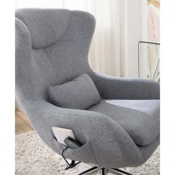 Furnitive Chaise de bureau massant Barnard - (avec fonction massage) Tissu / Métal - Gris clair / Chrome 37 Furnitive Chaise de bureau massant Barnard - (avec fonction massage) Tissu / Métal - Gris clair / Chrome -Chaises Soldes 1000272624 220823 021 MOOD DETAILS P000000001000272624 mood