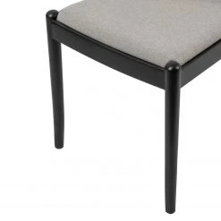 Studio Copenhagen Chaises Cutis (lot de 2) - Rotin et tissu / Hêtre massif - Gris lumineux -Chaises Soldes 1000273457 220420 055 DETAILS P000000001000273457