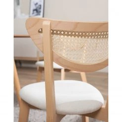 Studio Copenhagen Chaises Danny (lot de 2) - Rotin et tissu / Hêtre massif - Rotin et crème / Hêtre 29 Studio Copenhagen Chaises Danny (lot de 2) - Rotin et tissu / Hêtre massif - Rotin et crème / Hêtre -Chaises Soldes 1000273461 220819 033 DETAILS P000000001000273461