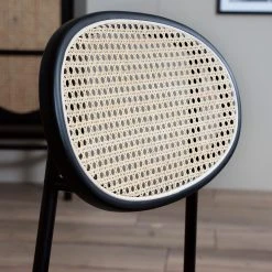 Studio Copenhagen Chaises Davie (lot de 2) - Rotin et tissu / Métal - Bleu 27 Studio Copenhagen Chaises Davie (lot de 2) - Rotin et tissu / Métal - Bleu -Chaises Soldes 1000273462 220819 030 DETAILS P000000001000273462