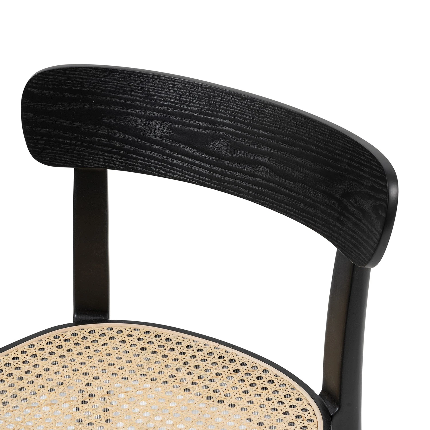 Studio Copenhagen Chaises Darcey (lot de 2) - Contreplaqué et rotin / Hêtre massif - Rotin / Noir 8 Studio Copenhagen Chaises Darcey (lot de 2) - Contreplaqué et rotin / Hêtre massif - Rotin / Noir – Image 6