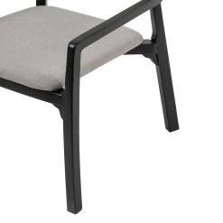 Studio Copenhagen Fauteuil de jardin Elena - Rotin et tissu / Hêtre massif - Gris lumineux -Chaises Soldes 1000273466 220420 055 DETAILS P000000001000273466