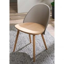 Mørteens Chaises Doon (lot de 2) - Matière plastique / Hêtre massif - Taupe / Hêtre 18 Mørteens Chaises Doon (lot de 2) - Matière plastique / Hêtre massif - Taupe / Hêtre -Chaises Soldes 1000273467 220819 021 MOOD DETAILS P000000001000273467 mood