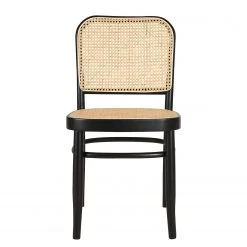 Studio Copenhagen Chaises Daru (lot de 2) - Rotin / Hêtre massif - Rotin / Noir -Chaises Soldes 1000273472 220816 040 DETAILS P000000001000273472