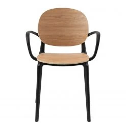 Studio Copenhagen Chaises à accoudoirs Day (lot de 2) - Contreplaqué / Matière plastique - Imitation chêne / Noir 23 Studio Copenhagen Chaises à accoudoirs Day (lot de 2) - Contreplaqué / Matière plastique - Imitation chêne / Noir -Chaises Soldes 1000273479 220420 030 DETAILS P000000001000273479