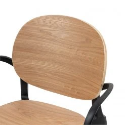 Studio Copenhagen Chaises à accoudoirs Day (lot de 2) - Contreplaqué / Matière plastique - Imitation chêne / Noir 26 Studio Copenhagen Chaises à accoudoirs Day (lot de 2) - Contreplaqué / Matière plastique - Imitation chêne / Noir -Chaises Soldes 1000273479 220420 045 DETAILS P000000001000273479