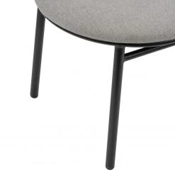 Studio Copenhagen Chaises Embi (lot de 2) - Tissu / Métal - Gris / Noir -Chaises Soldes 1000273482 220420 055 DETAILS P000000001000273482