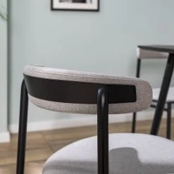 Studio Copenhagen Chaises Embi (lot de 2) - Tissu / Métal - Gris / Noir -Chaises Soldes 1000273482 220728 023 MOOD DETAILS P000000001000273482 mood