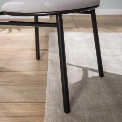 Studio Copenhagen Chaises Embi (lot de 2) - Tissu / Métal - Gris / Noir -Chaises Soldes 1000273482 220728 024 MOOD DETAILS P000000001000273482 mood