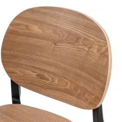 Studio Copenhagen Chaises Day (lot de 2) - Contreplaqué / Matière plastique - Imitation chêne / Noir -Chaises Soldes 1000273483 220420 045 DETAILS P000000001000273483